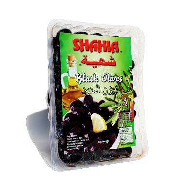 VACCUM PACKED BLACK OLIVES 900g
