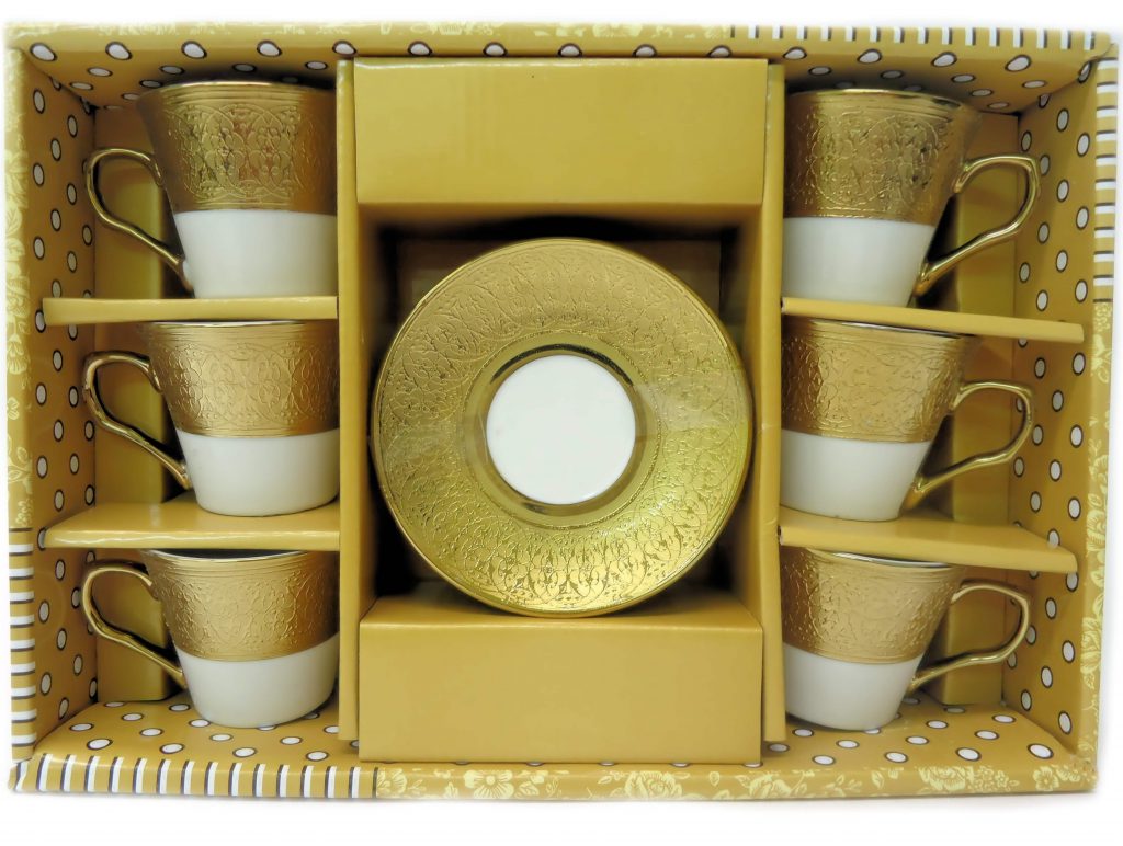 COFFEE CUP SET with SAUCERS (12pcs)