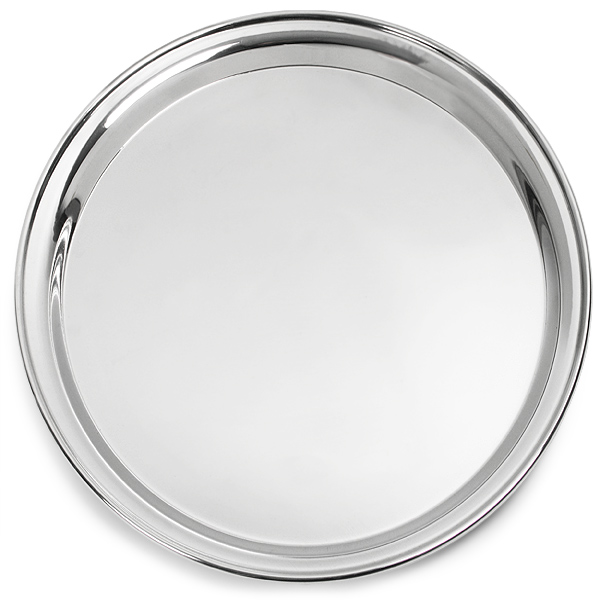 STAINLESS STEEL ROUND TRAY - 60cm