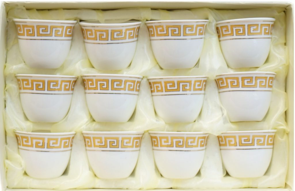 CERAMIC COFFEE CUPS - 12pc SET